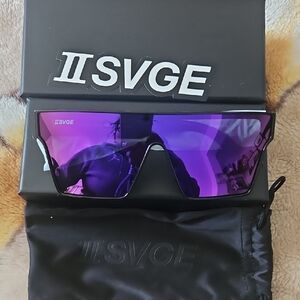 IISVGE Purple Shield Sunglasses
